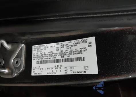 2016 Ford Escape Se z USA, uszkodzony, nr VIN 1FMCU9GX6GUA96448